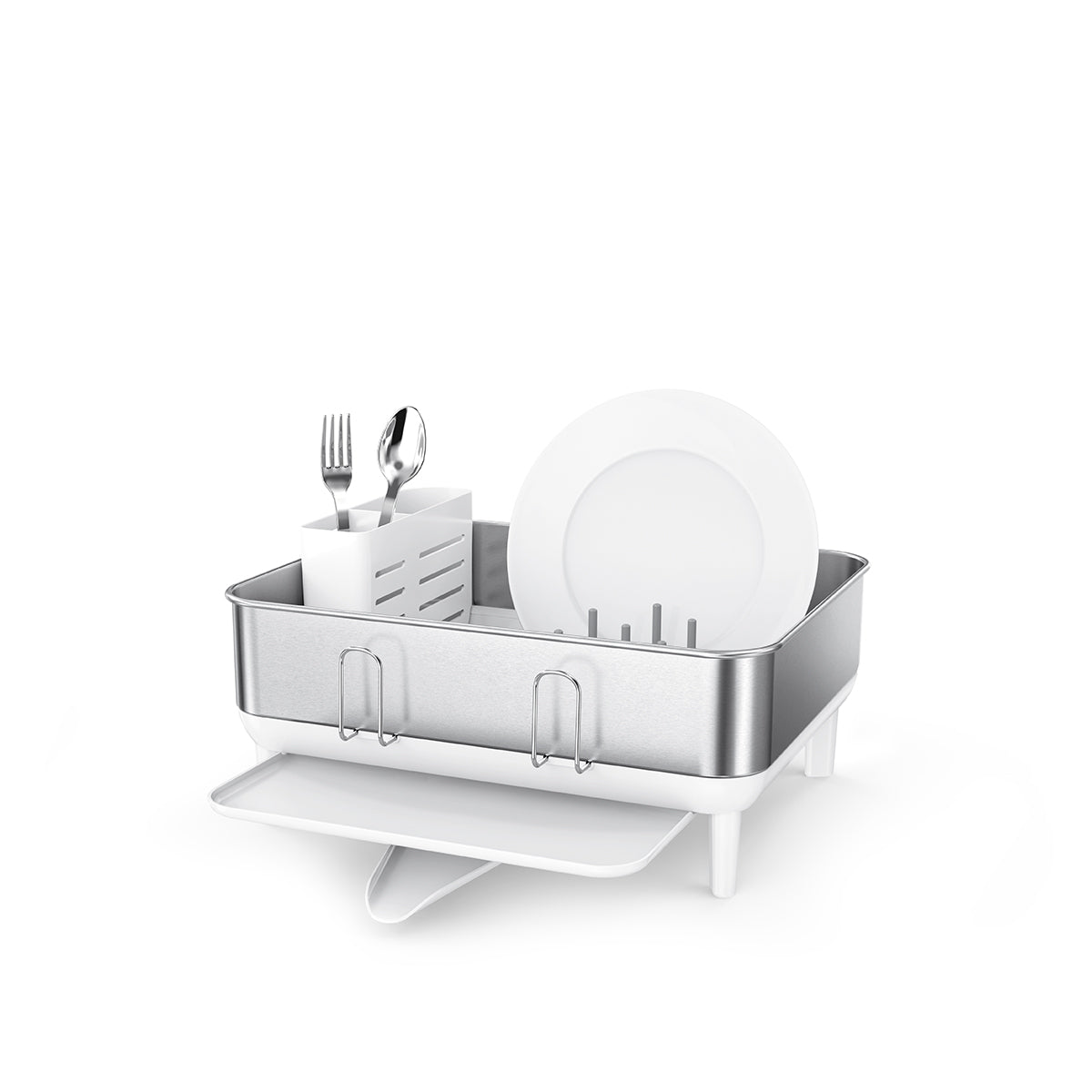 compact steel frame dishrack simplehuman