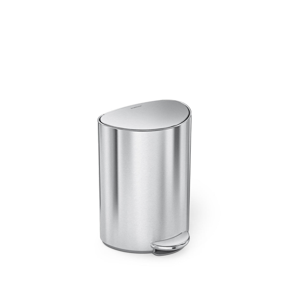 Curve deco bin stainless steel 30 deals liter trash can