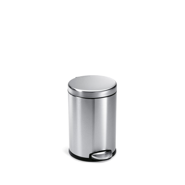 Simplehuman hello kitty outlets 4.5 Liter white round trash can with gold acents