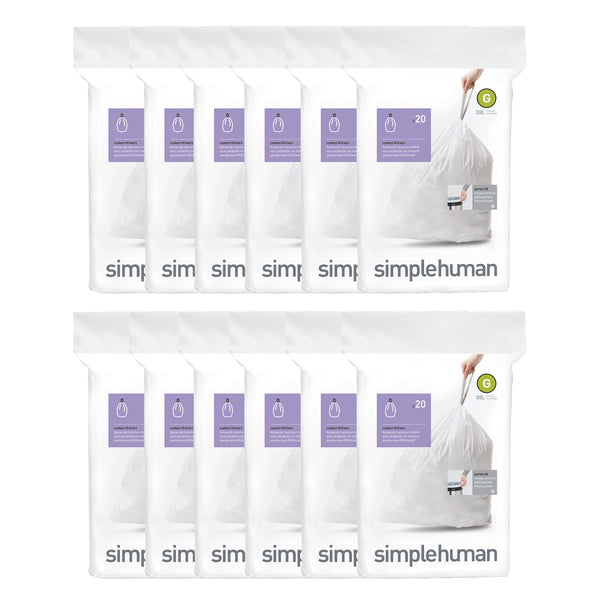 Simplehuman Custom Fit Bin Liners Code K 35-45L, Pack of 20 CW0171 - Hunt  Office Ireland